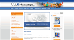 Desktop Screenshot of kormansigns.com